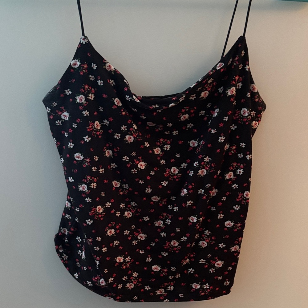 Gaze Black Floral Camisole